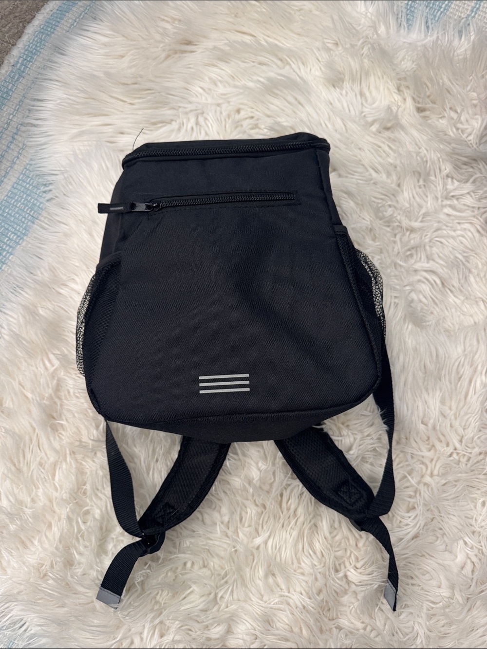 Black Men's small insulated cooler backpack